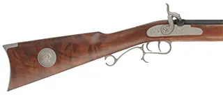 Thompson Center Hawken Cougar Rifle,
.50 caliber, 28" barrel,
percussion, fancy walnut stock, stainless steel trim,
used, by Thompson Center Arms